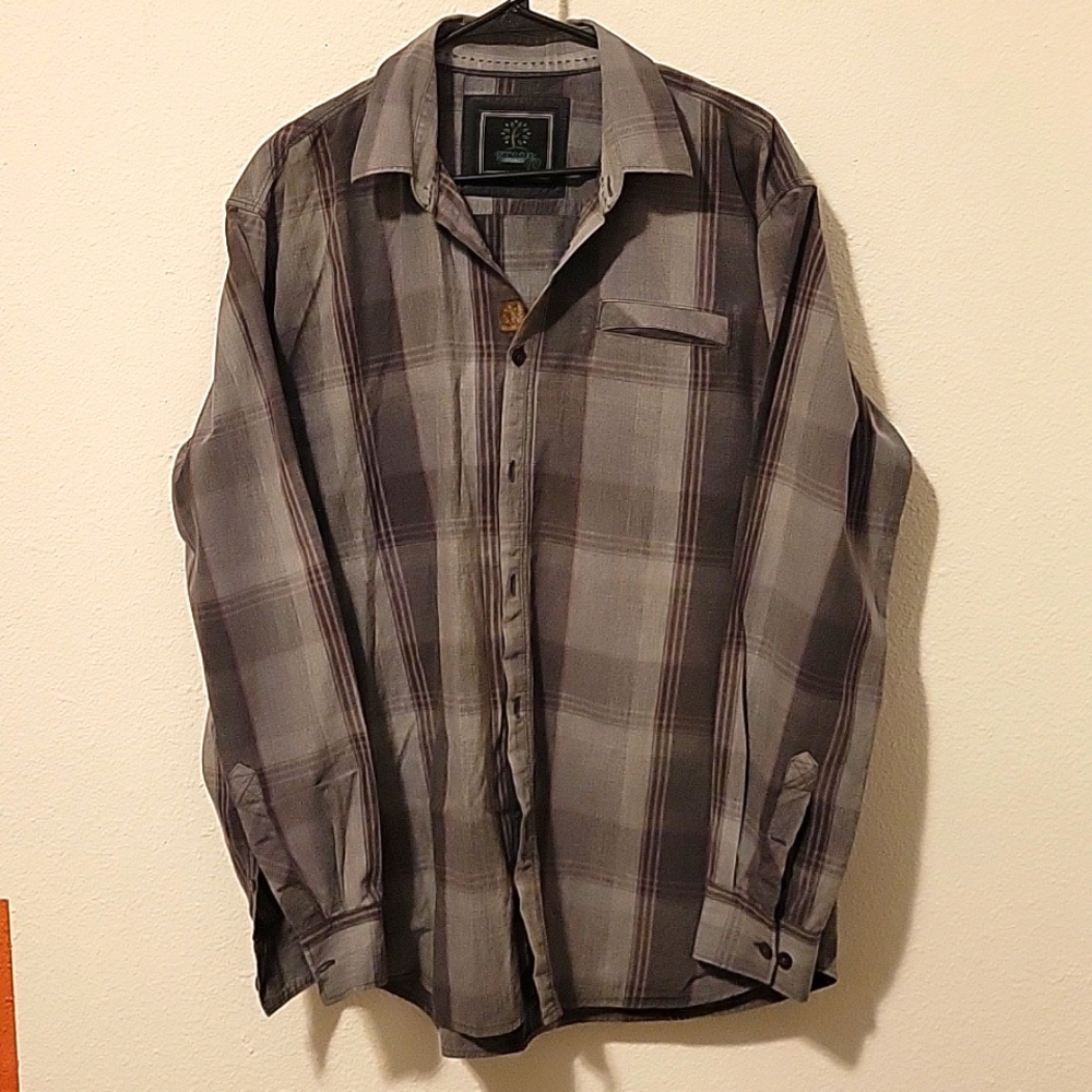 Men's Grey Patterned Shirt